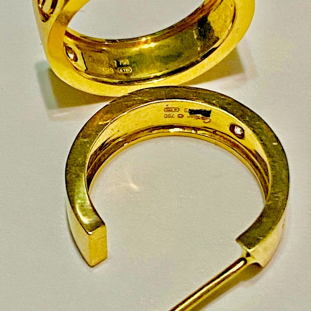 Cartier love diamond earrings